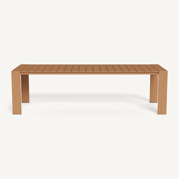 “Hayman Teak Dining Table 106" by Harbour – large rectangular outdoor table in solid teak wood”