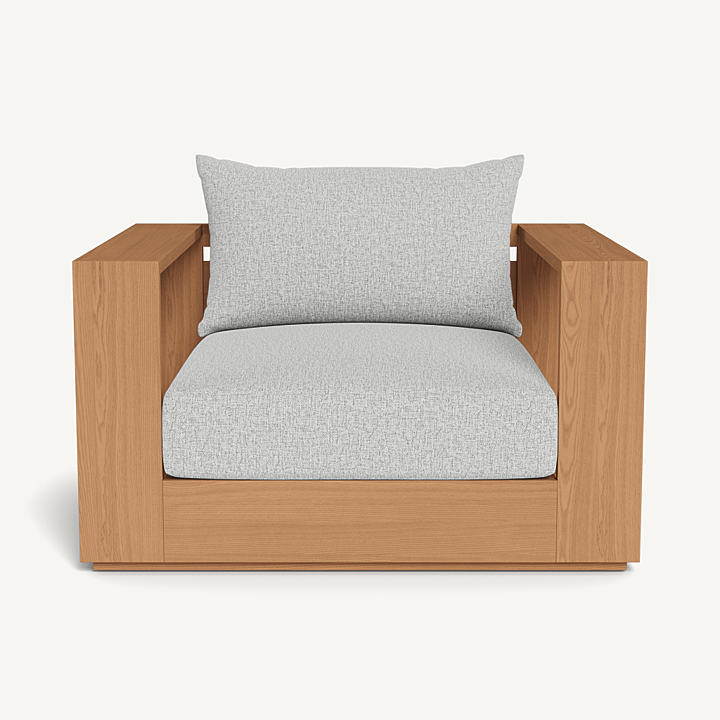 “Harbour Hayman Swivel Lounge Chair – teak outdoor seating with contemporary design”