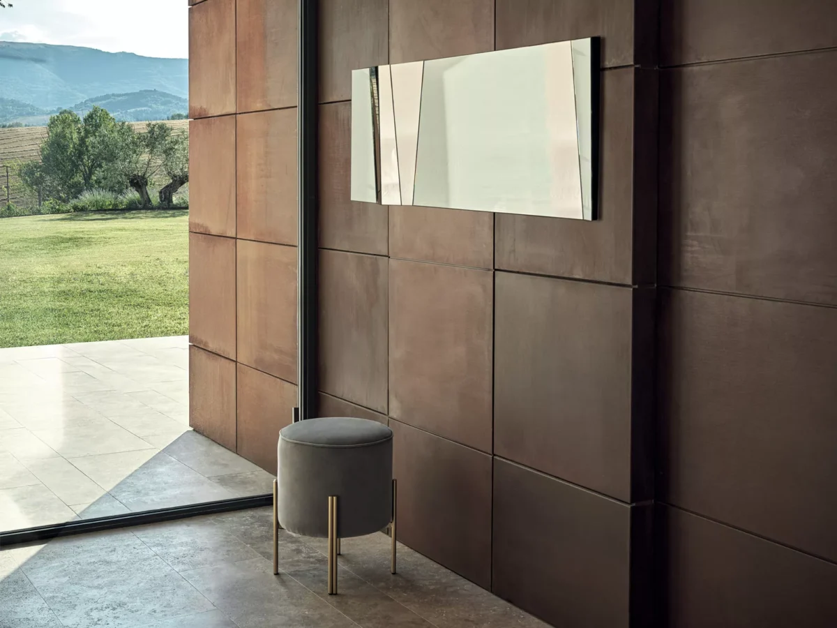 Illusion by Bontempi contemporary Italian dining table in Royal Oak, Michigan showroom