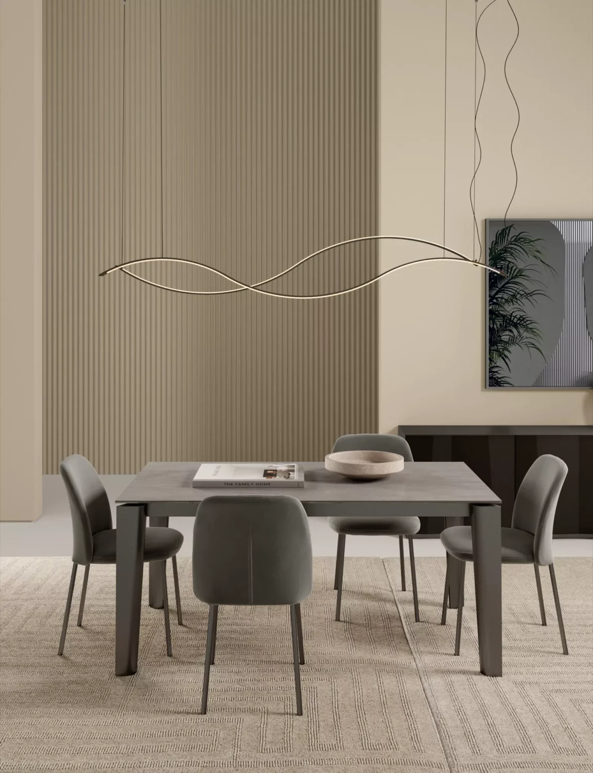 Infinity by Bontempi luxury Italian dining table in Royal Oak, Michigan showroom