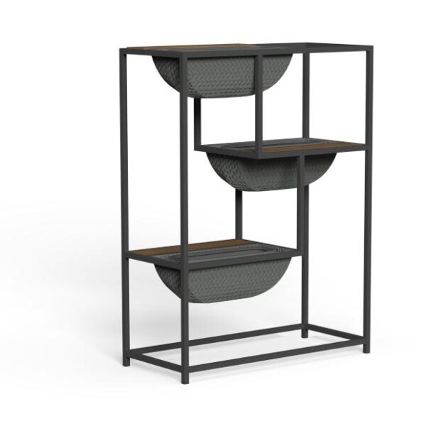 Luxury contemporary Jackie Planter by Studio Talenti for Talentispa, high-end Italian outdoor accessory for Birmingham, Michigan.