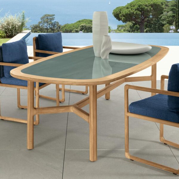 Jun Dining Table 320×120 by Talenti – extra-large rectangular outdoor table with sleek modern design