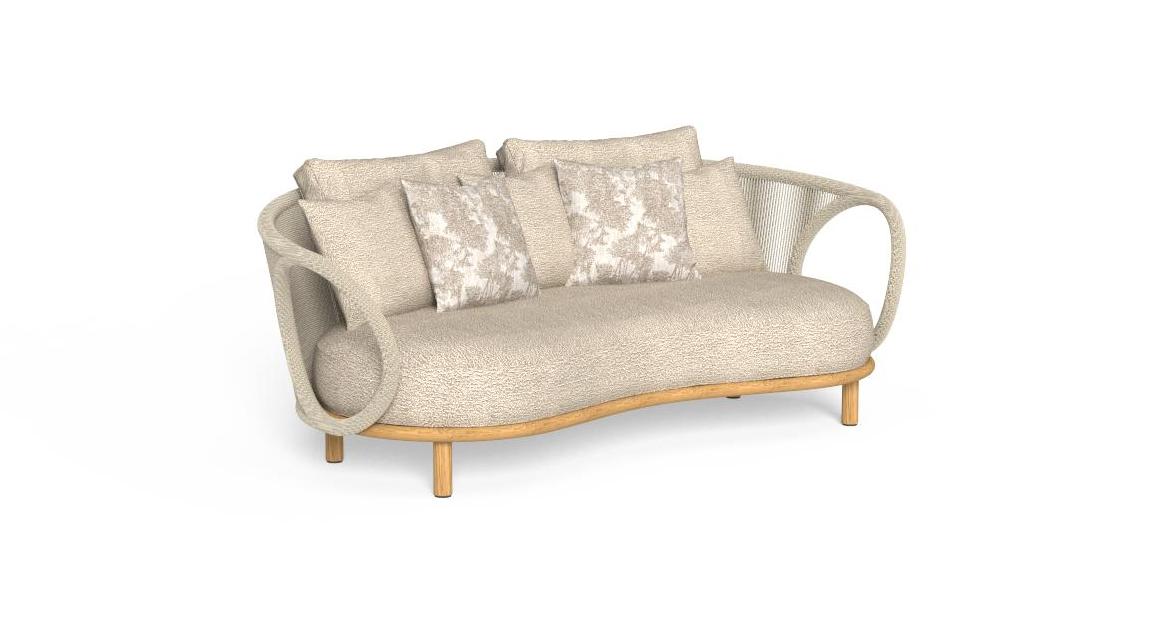 Luxury contemporary Karen Sofa by Talenti Spa, high-end Italian outdoor furniture for Royal Oak, Michigan.