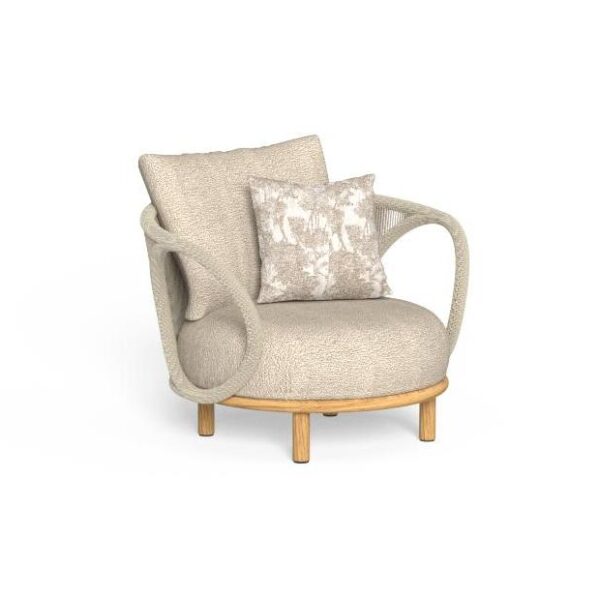 Modern Karen Living Armchair by Marco Acerbis for Talentispa, high-end Italian outdoor seating for Royal Oak, Michigan.