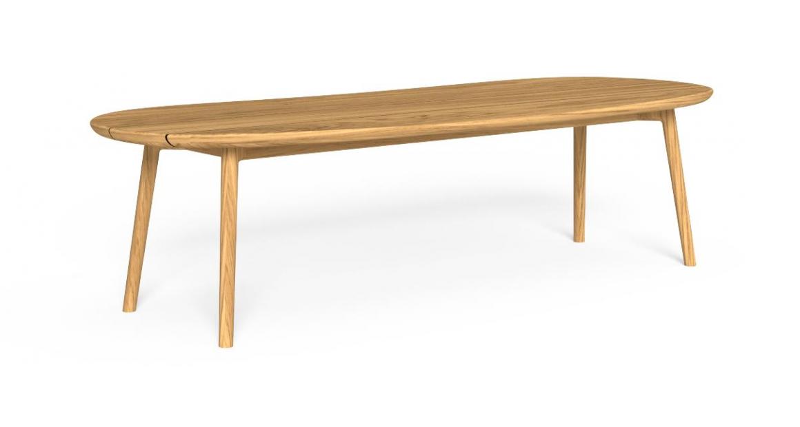 "Elegant and functional Karen 280×110 table by TalentiSpa for large patio dining areas."