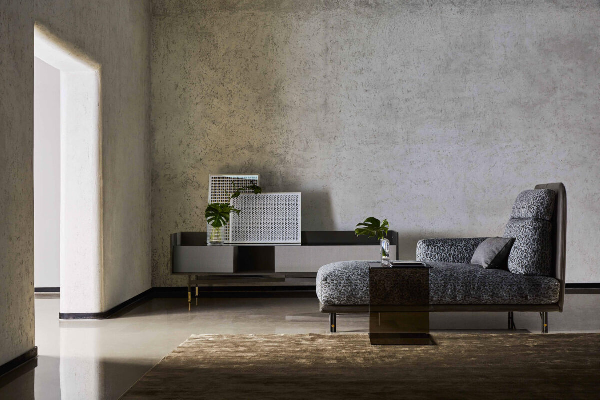 “Ditre Italia Kris – contemporary accent chair with refined fabric, sleek legs, and minimalist silhouette”
