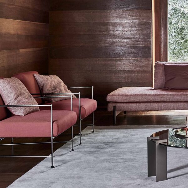  “Kyo armchair by Ditre Italia – modern Italian lounge chair with low profile and sculpted cushioned seat”