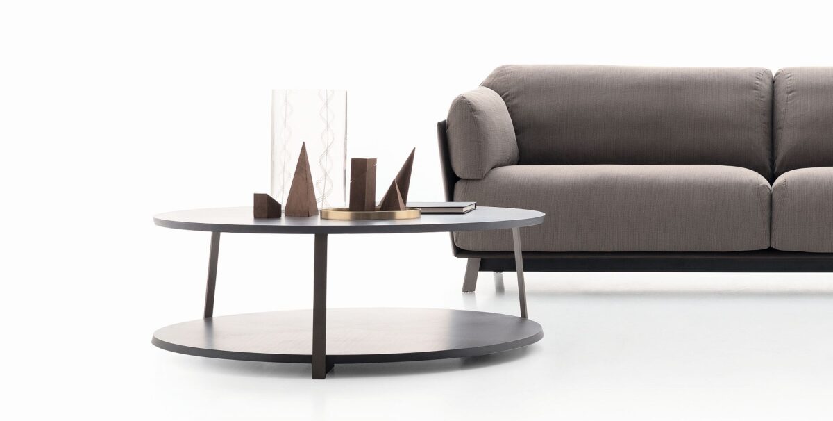 “KAILUA coffee table by Ditre Italia – modern Italian design with sculptural base and round top in refined finish”