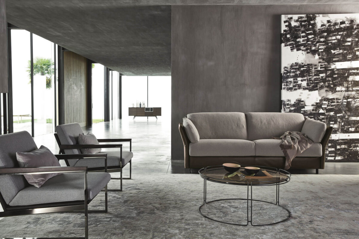 “Kanaha 2.0 sofa bed by Ditre Italia – modern Italian sleeper sofa with slim metal legs and soft upholstered finish”