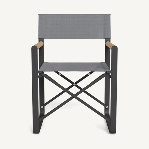 “Outdoor dining chair from Harbour’s LCA series – modern aluminum construction ideal for alfresco settings”