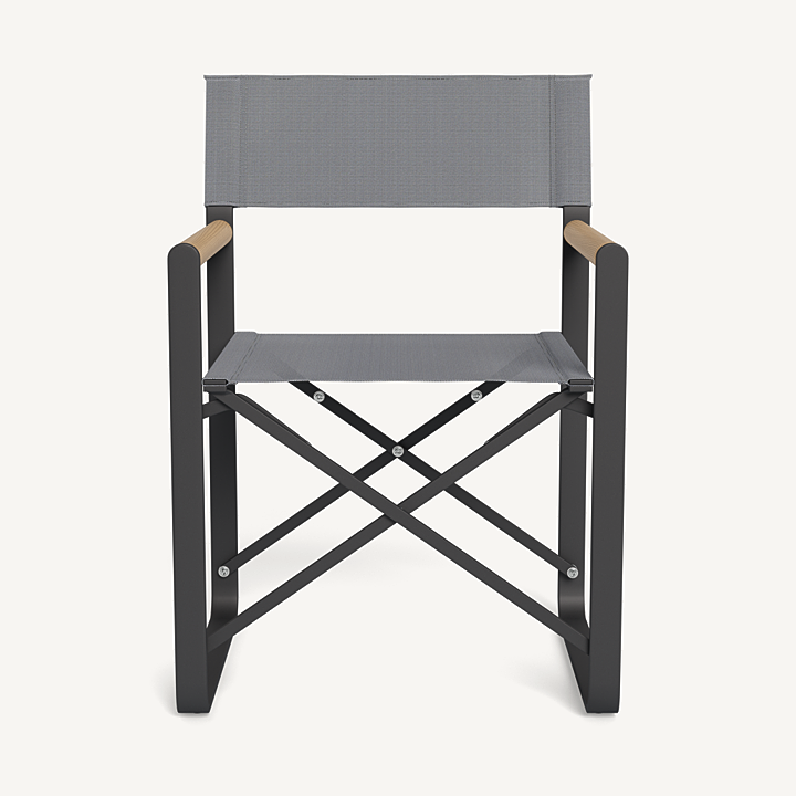 “Outdoor dining chair from Harbour’s LCA series – modern aluminum construction ideal for alfresco settings”