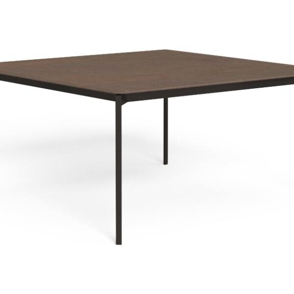 "Elegant Leaf 150×150 dining table by TalentiSpa ideal for modern garden or terrace settings."
