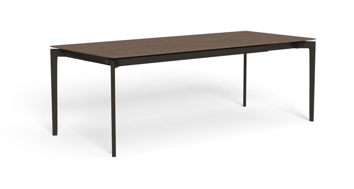 "Durable and stylish Leaf 160/215×95 extending table by TalentiSpa for outdoor dining."