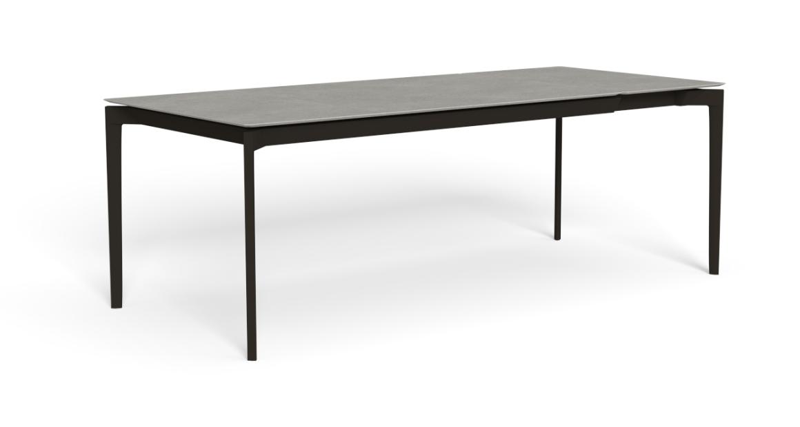 "Outdoor extension table Leaf Gres 160/220 by TalentiSpa with weather-resistant materials and modern style."