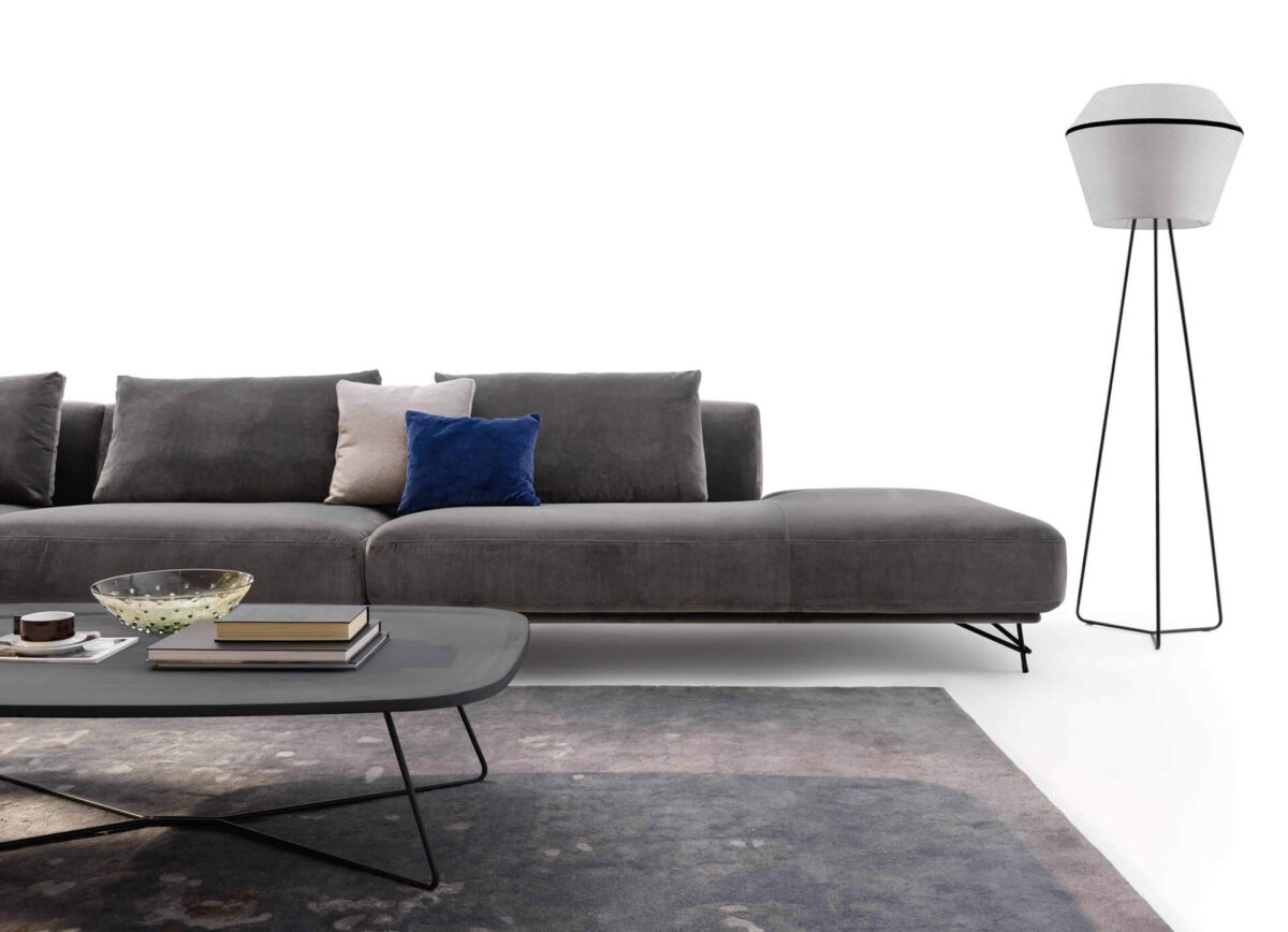  “Ditre Italia Lennox – contemporary accent chair featuring sculptural silhouette and slim metal legs”