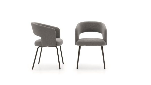 “356 chair by Ditre Italia – modern Italian designer chair with curved backrest and sleek silhouette”