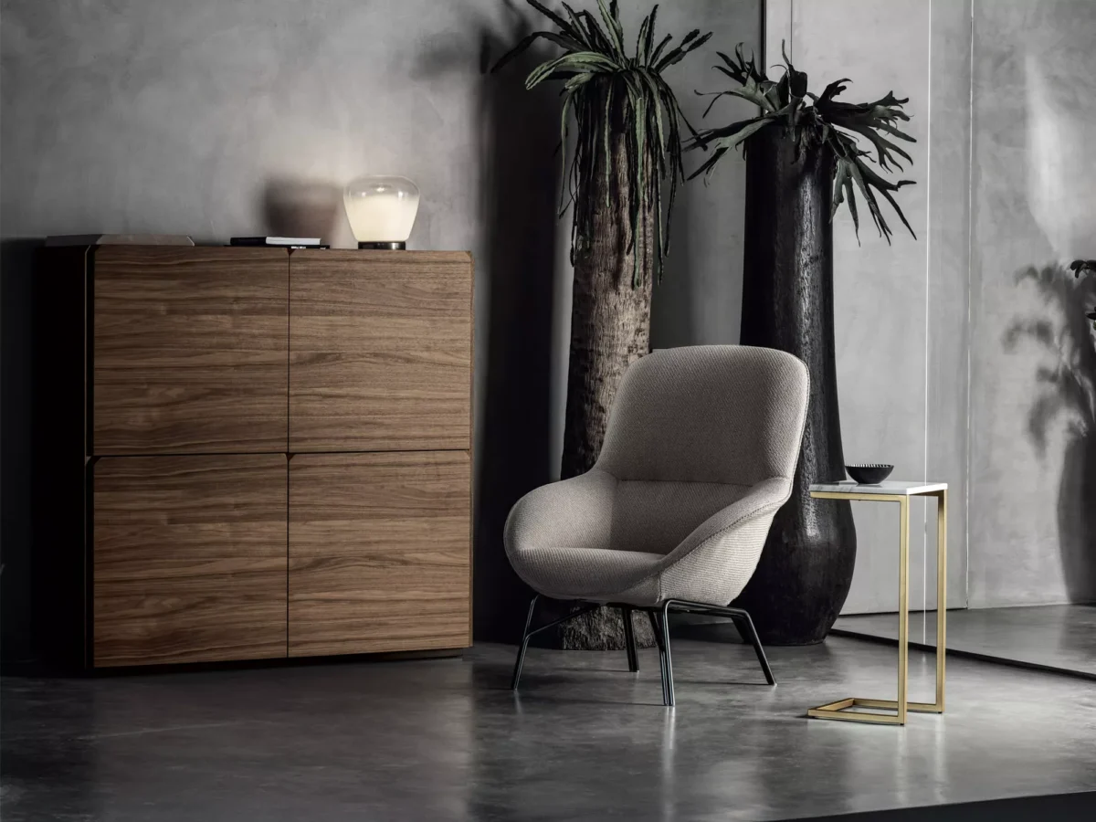 Stone by Bontempi luxury Italian dining table in Troy, Michigan showroom