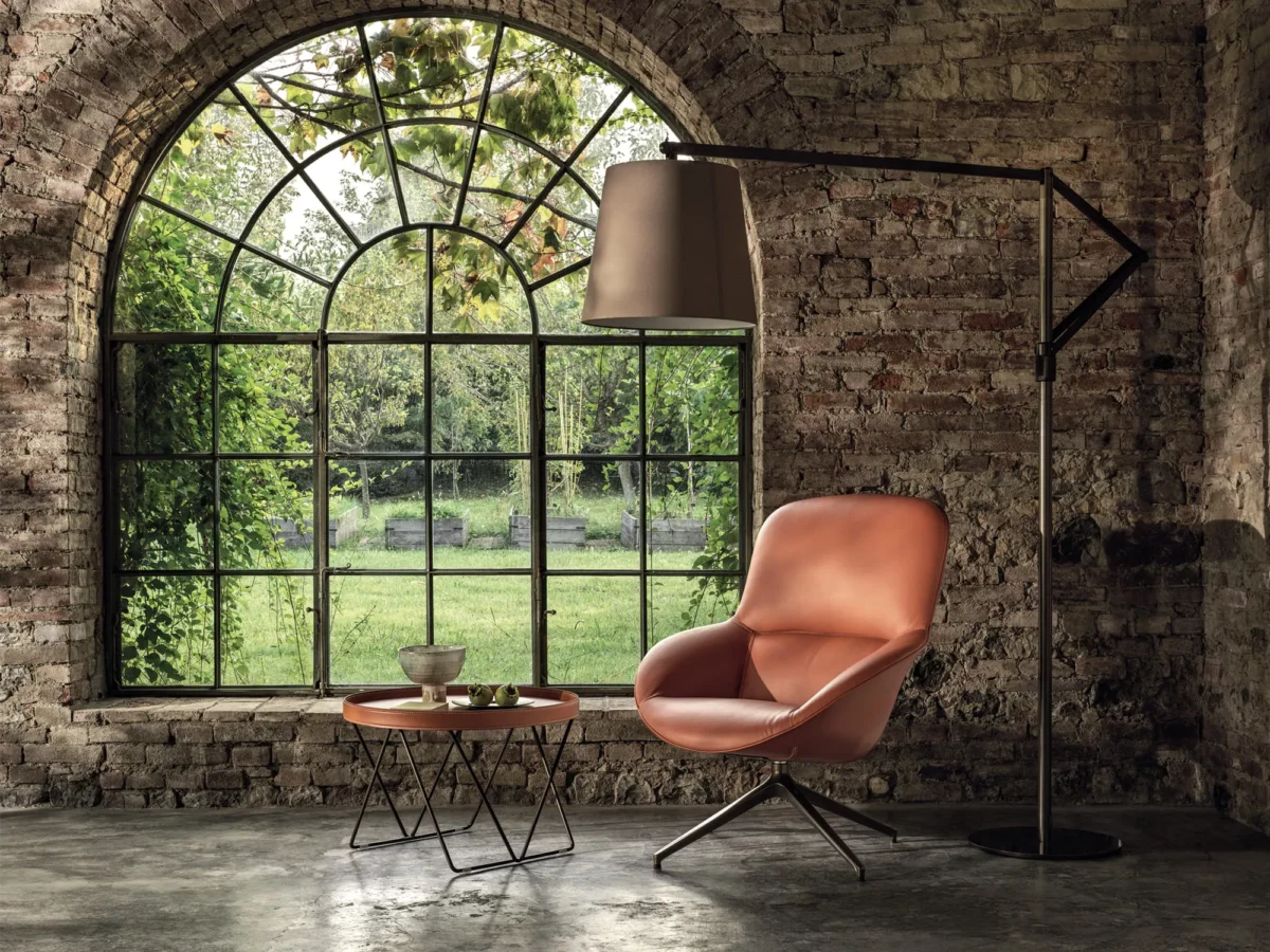 Chloe by Bontempi luxury Italian lounge chair in Royal Oak, Michigan showroom