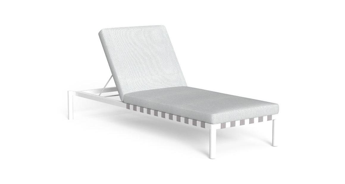 High-end Lake Sunbed by Andrea Mancuso for Talentispa, modern Italian outdoor furniture for Troy, Michigan.