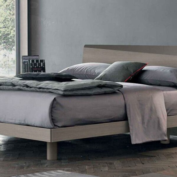 “Charlie single bed by Tomasella – modern Italian children’s bed with sleek upholstered headboard and minimalist frame”