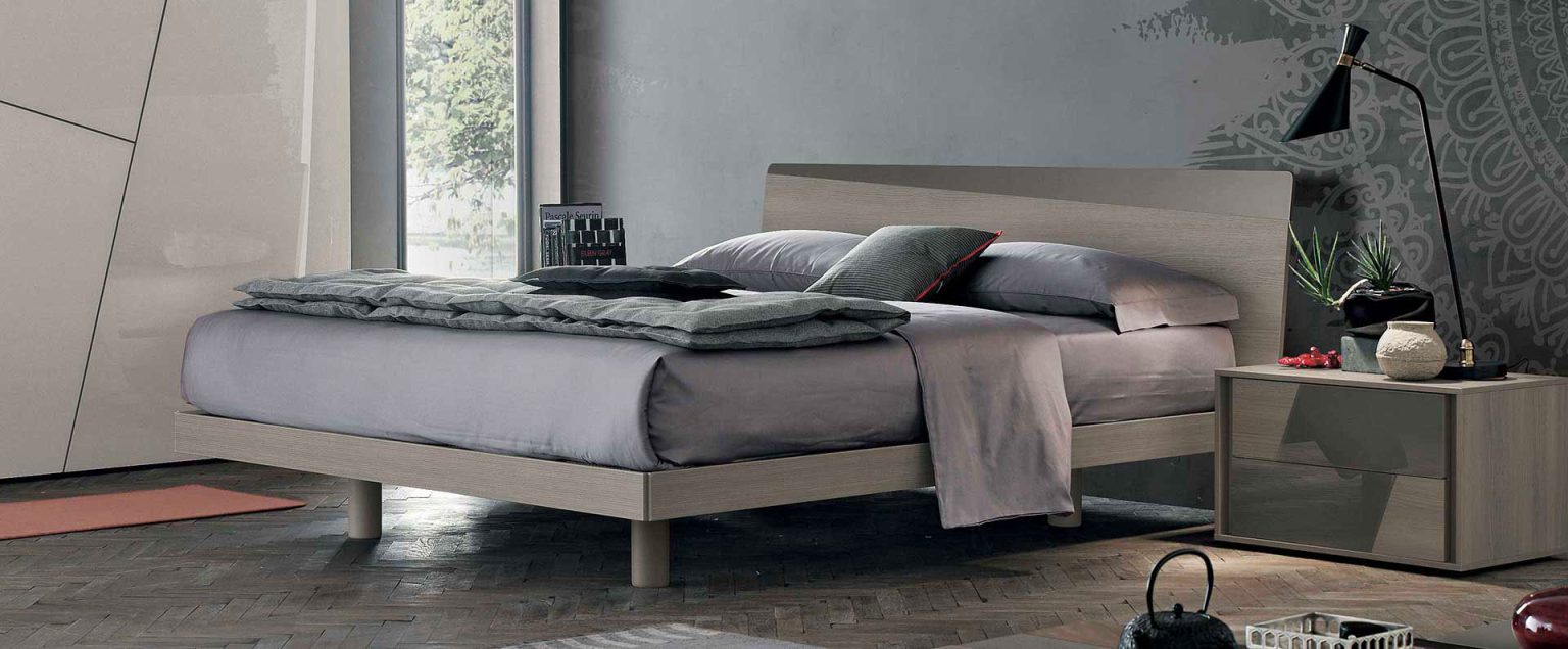 “Charlie single bed by Tomasella – modern Italian children’s bed with sleek upholstered headboard and minimalist frame”