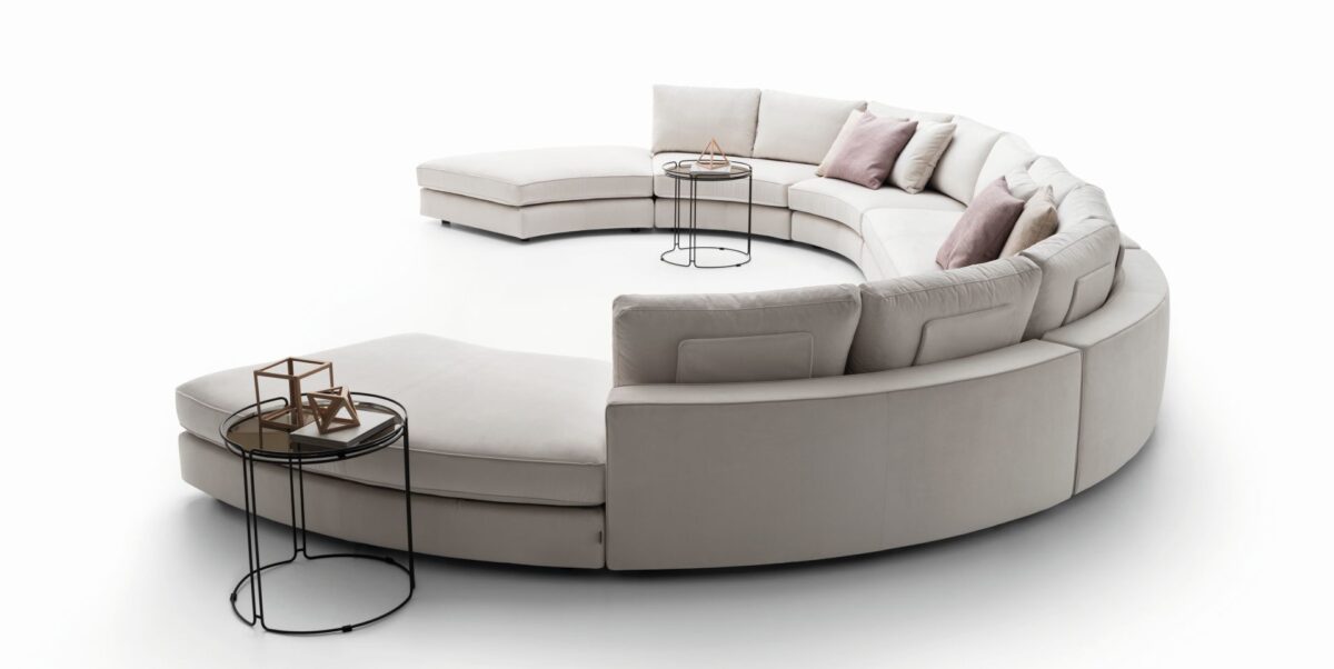 “Loman by Ditre Italia – elegant Italian sofa with soft upholstery and clean, architectural lines”