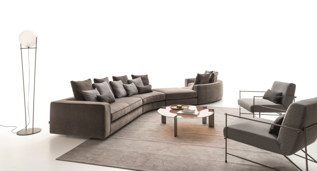 “AULOS by Ditre Italia – stylish center table with minimalist design and bold architectural presence”