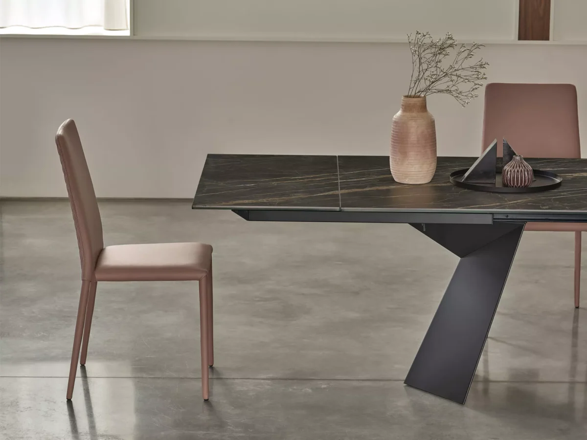 Luxury contemporary Malik table by Bontempi, perfect for an elegant dining room in Royal Oak, Michigan.