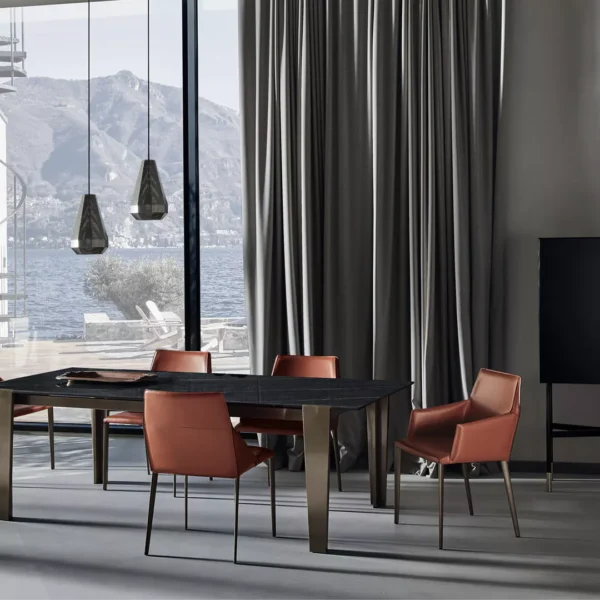 Modern Bontempi Sally chair, a high-end Italian design piece for Royal Oak, Michigan.