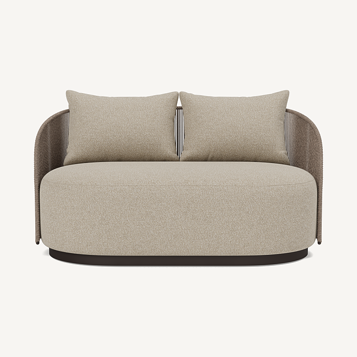 “Harbour Milan Sofa – contemporary 2 seat design with neutral upholstery and minimal structure”