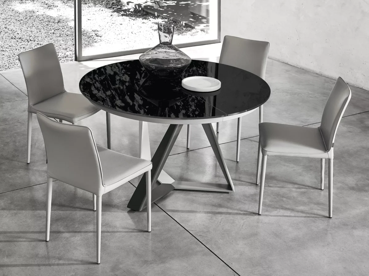 Born by Bontempi at Italcasa Design in Royal Oak, MI. Sleek Italian dining chair with refined design, premium materials & superior craftsmanship.