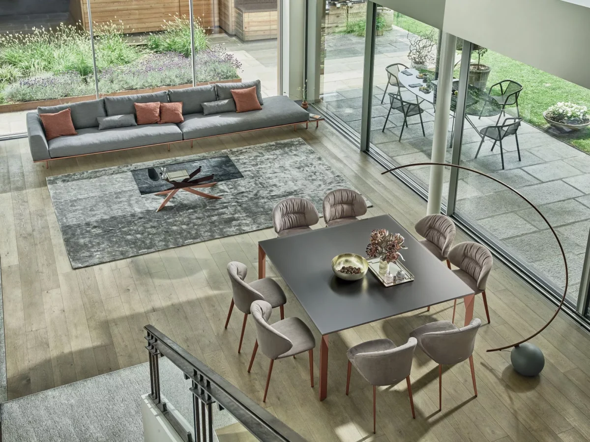 Circle by Bontempi luxury Italian accent table in Troy, Michigan showroom