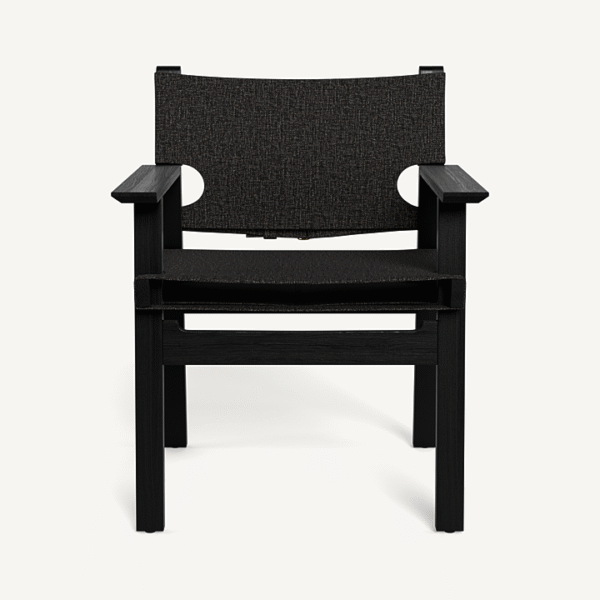 “MLB Teak Dining Chair by Harbour – modern outdoor chair with solid teak frame and sculpted lines”