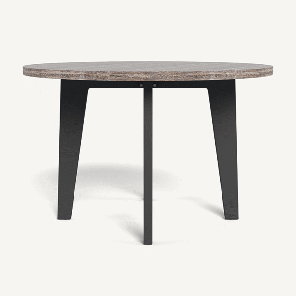 “MLB Aluminum Round Dining Table by Harbour – modern outdoor dining table with sleek powder-coated finish”