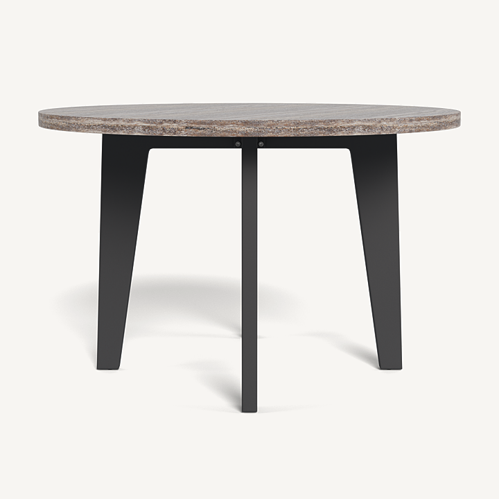 “MLB Aluminum Round Dining Table by Harbour – modern outdoor dining table with sleek powder-coated finish”