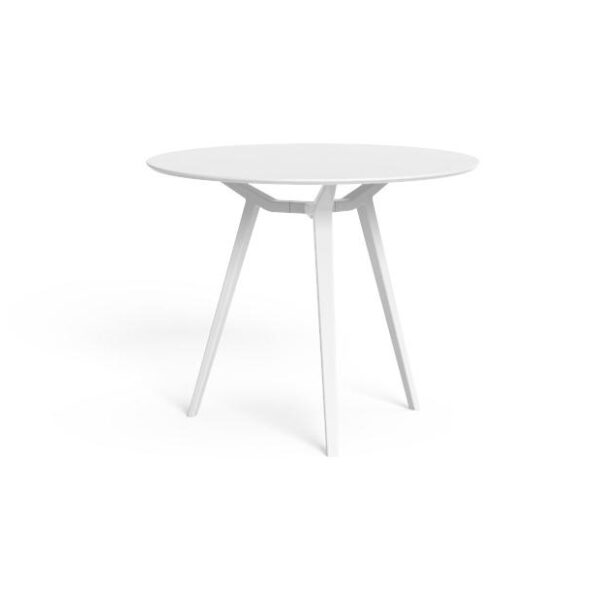 "TalentiSpa Milo D90 round dining table designed for both indoor and outdoor use."