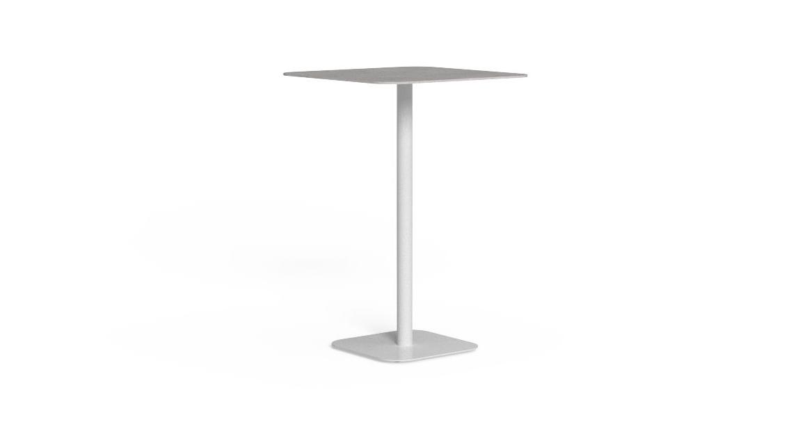 Contemporary aluminum bar table, Talentispa, Birmingham, Michigan.