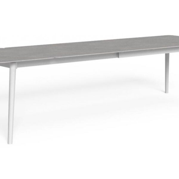 Upscale outdoor entertaining table, Moon//Alu by Talentispa, Birmingham, Michigan.