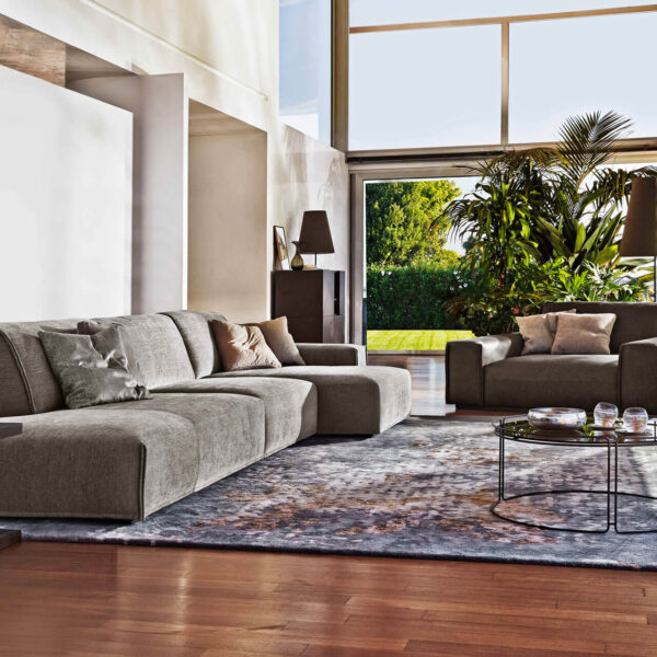“Monolith sofa by Ditre Italia – modern Italian modular seating with bold geometry and plush cushioning”