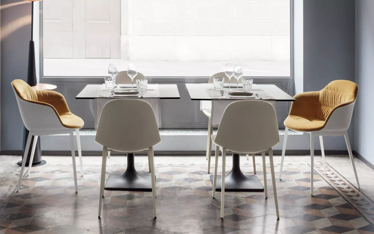 Modern Bontempi Mood chair, perfect for a stylish dining area in Troy, Michigan.