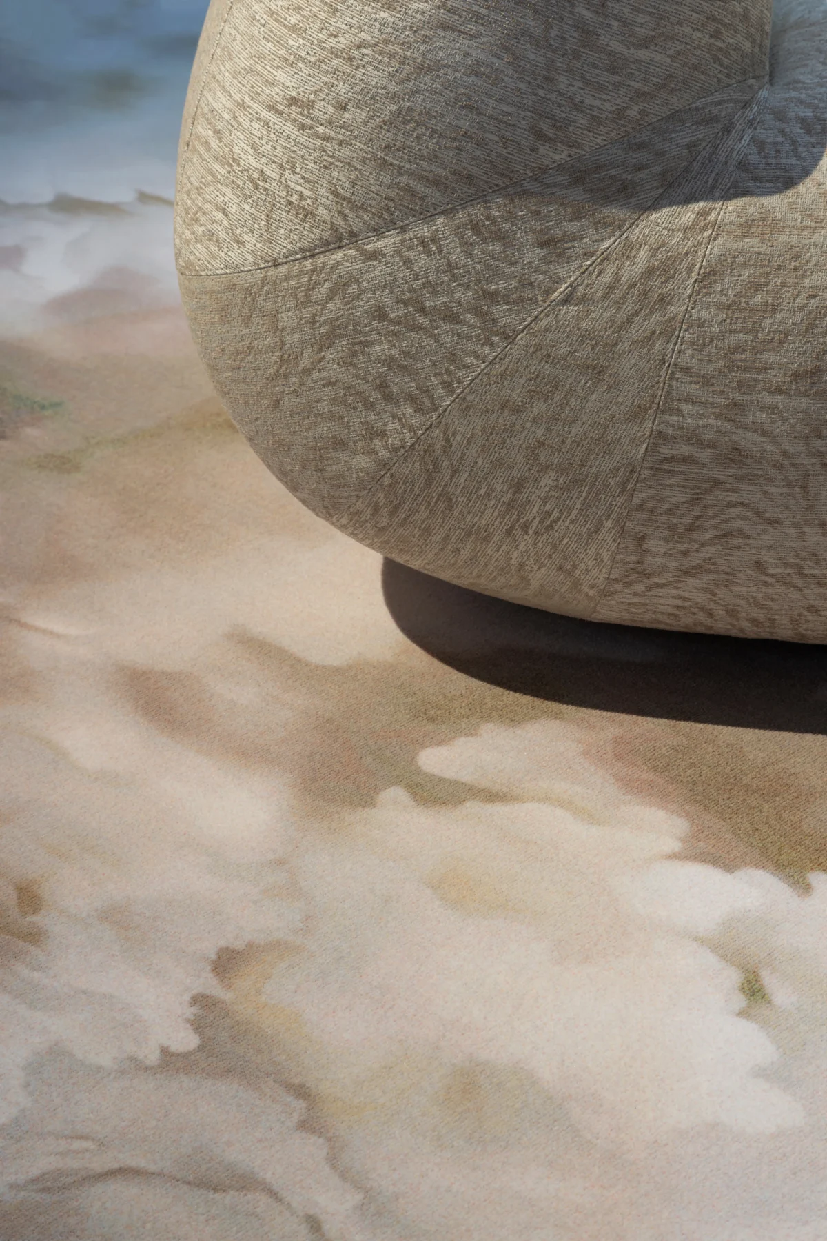 Modern Silk Bombis carpet by Moooi, perfect for an artistic, high-end interior in Troy, Michigan.