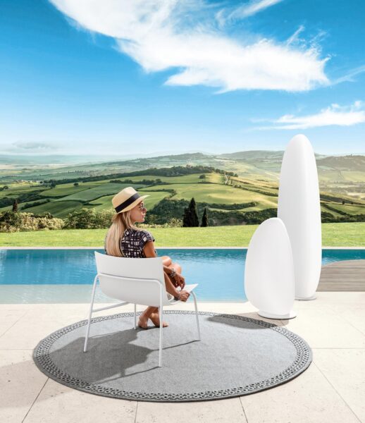 Malè Living Armchair by Talenti – luxury Italian outdoor chair with modular design and deep cushions