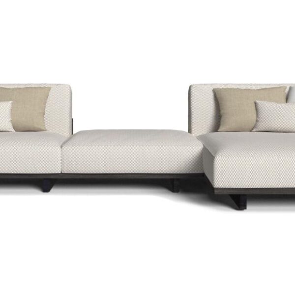 "Argo//Wood Modular Sofa by TalentiSpa showcasing Italian design, comfort, and natural materials."