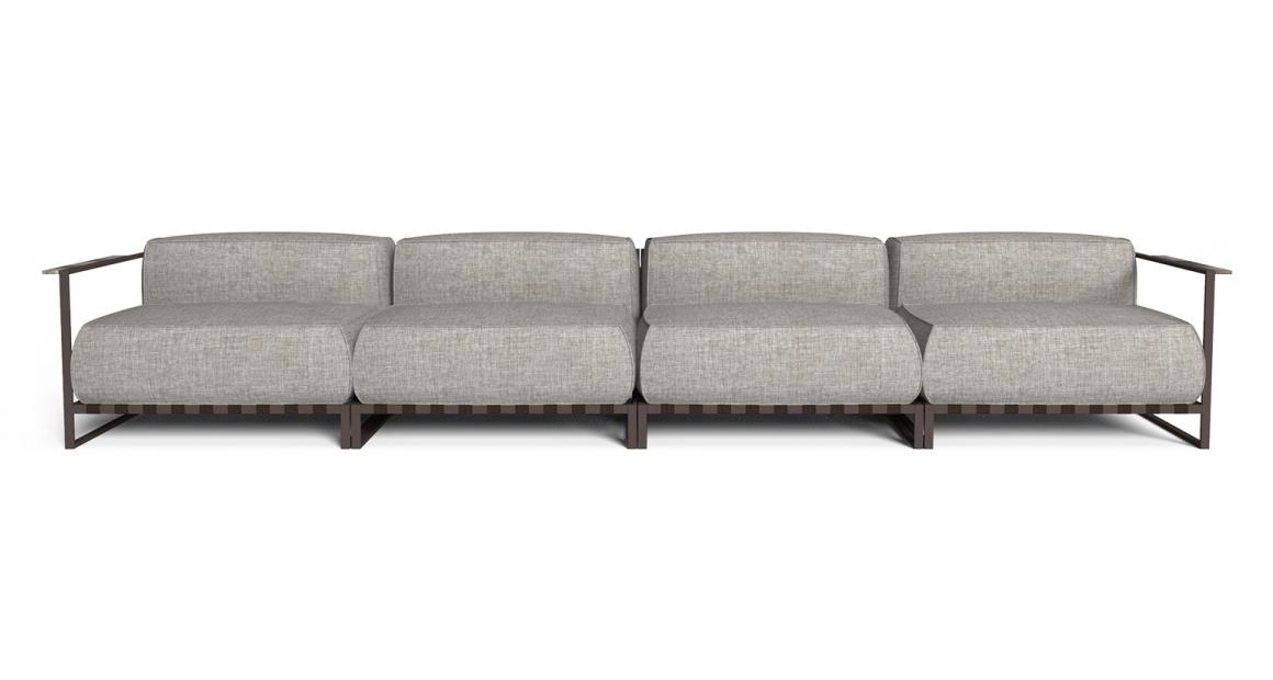 High-end Casilda Modular Sofa by Ramón Esteve for Talentispa, modern Italian outdoor furniture for Troy, Michigan.