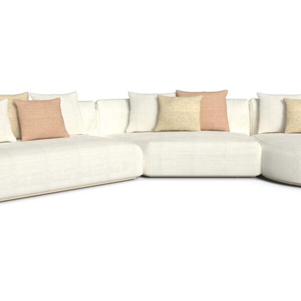 "Flexible Chess Modular Sofa by TalentiSpa ideal for creating customized outdoor seating areas."