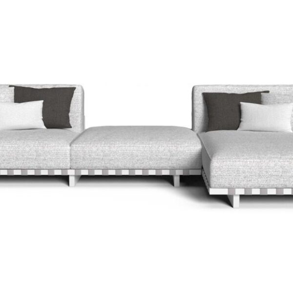 "Durable and stylish Argo//Alu Sofa by TalentiSpa crafted for high-end outdoor living."