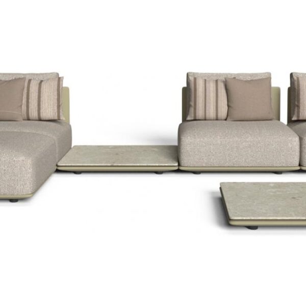 "Comfortable and functional Modular Sofa Bed by TalentiSpa with soft cushions and sleek frame."