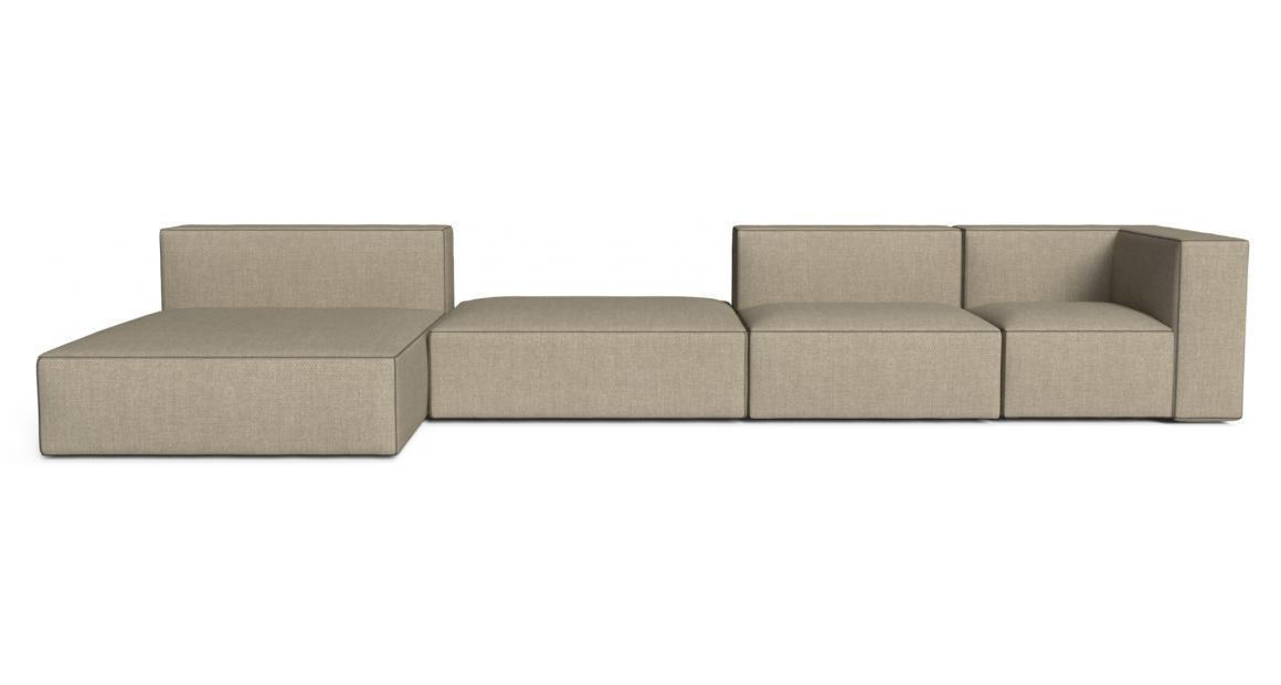"Coastal-inspired Ocean Modular Sofa by TalentiSpa combining Italian design and outdoor performance."