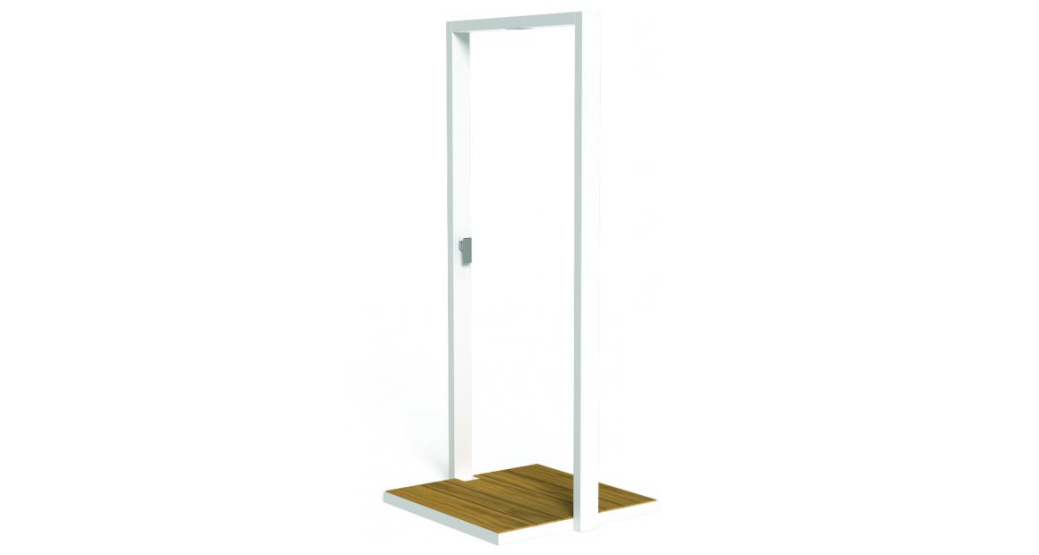 High-end Showergate Shower by Studio Talenti for Talentispa, modern Italian outdoor design for Troy, Michigan.