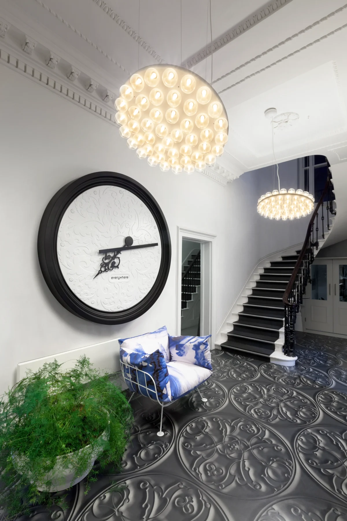 Contemporary Prop Light Suspended chandelier by Moooi, perfect for an artistic, high-end interior in Royal Oak, Michigan.